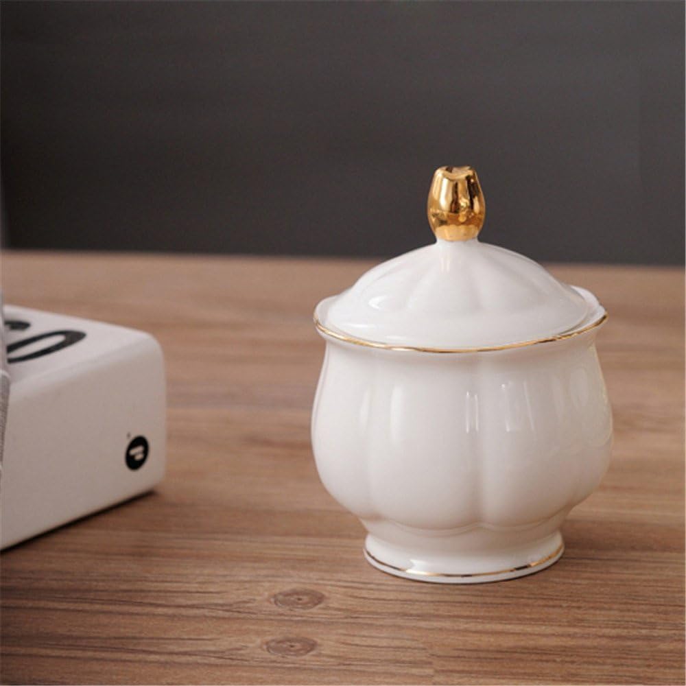 15 Pieces Simple White English Ceramic Tea Sets,Tea Pot,Bone China Cups Without Metal Holder,Matching Spoons,Afternoon Tea Set Service Coffee Set