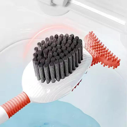 Suction Cup Toilet Brush Set, 2025 Wall-Mounted Toilet Cleaner with Built-in Liquid Dispenser & Quick-Dry Holder, Touch Free, Space-Saving Hygienic Bathroom Organizer for Home,RV,Boat (Yellow)