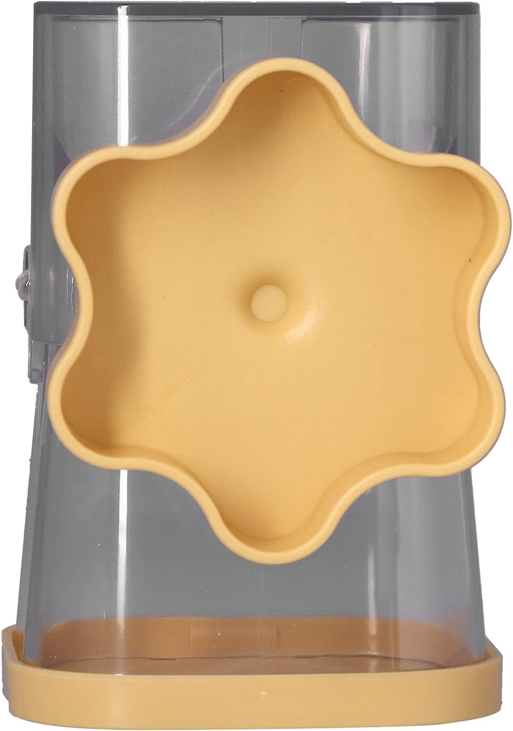Nut Grinder, ABS Multifunction Hand Crank Nut Chopper Manual Food Chopper Vegetable Chopper for Almonds Hazelnuts Pecans(yellow)