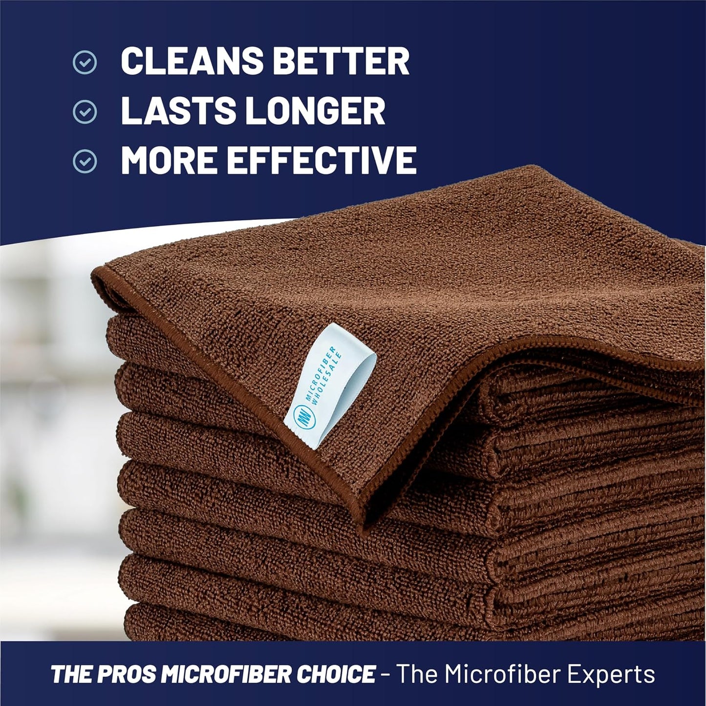 MW Pro 16x16 Commercial Cleaning Rags - Professional Janitorial Supplies for Dusting, Office & Heavy Duty Cleaning - Multi-Surface Dusters (Yellow, 12-Pack)