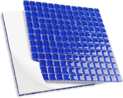 169 Particles Self-Adhesive 0.4X0.4 Inch Square Mosaic Tile. Hobbies Children Handmade Crystal Glass Tiles, Art Crafts, Mosaic Making Projects, Home Decoration DIY Art Projects (Yellow)
