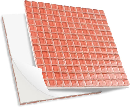 169 Particles Self-Adhesive 0.4X0.4 Inch Square Mosaic Tile. Hobbies Children Handmade Crystal Glass Tiles, Art Crafts, Mosaic Making Projects, Home Decoration DIY Art Projects (Yellow)