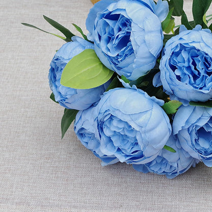 25 Pcs Silk Peony Artificial Flower Heads 4 inch Fake Peony Flowers Heads with Stems Artificial Peony Flower Heads in Bulk Wholesale for Wedding Home Decor (Yellow)