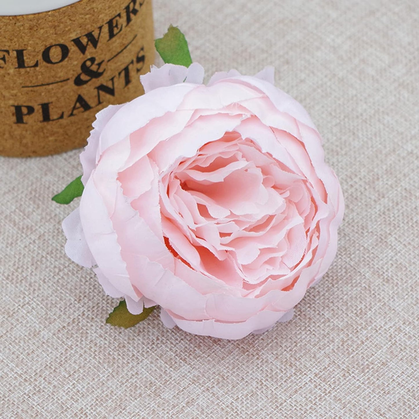 25 Pcs Silk Peony Artificial Flower Heads 4 inch Fake Peony Flowers Heads with Stems Artificial Peony Flower Heads in Bulk Wholesale for Wedding Home Decor (Yellow)
