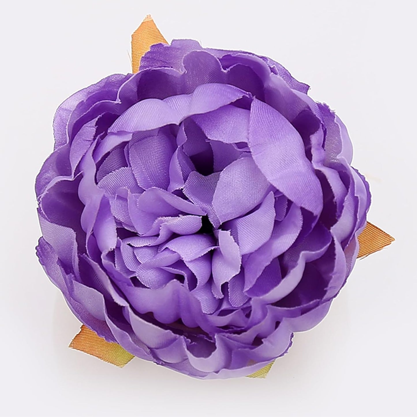 25 Pcs Silk Peony Artificial Flower Heads 4 inch Fake Peony Flowers Heads with Stems Artificial Peony Flower Heads in Bulk Wholesale for Wedding Home Decor (Yellow)
