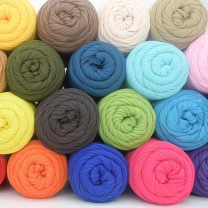 Tshirt Yarn for Crocheting,Chicken Yellow T Shirt Chunky Elastic Fabric Thick T-Shirt Crochet Yarn for Beginners Crocheting Hand Knitting Bag/Basket/Coasters/DIY Crafts/Home Decor 200G(Chicken Yellow