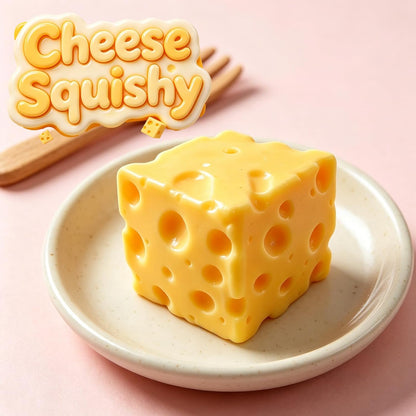 Yellow Cheese SquishyStress Balls Stress Relief Fidget Stress Relief Original Sensory Gifts for Adults (Yellow-mini)