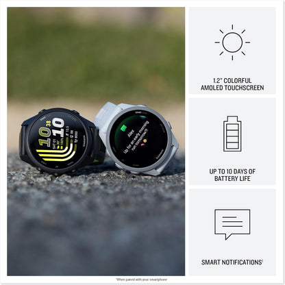 Forerunner 170 GPS Running Smartwatch 1.2" AMOLED, Black/Amp Yellow Bundle