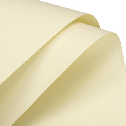 Set of 20 Flower Wrapping Paper 22.8x22.8 Inch Waterproof Florists Wrapping Paper for Florist Bouquet Supplies, DIY Crafts, Gift/Gift Box Packaging Light Yellow
