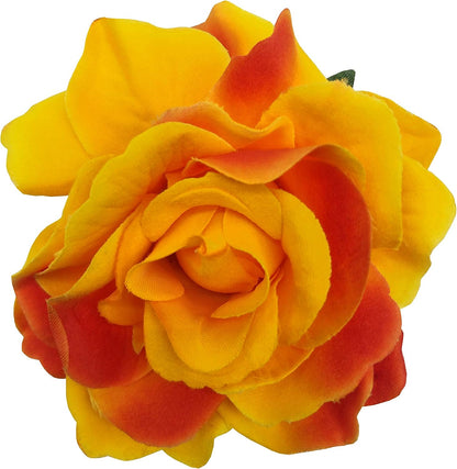 4pcs/Pack Fabric Rose Hair Flowers Clips Mexican Hair Flowers Hairpin Brooch Headpieces
