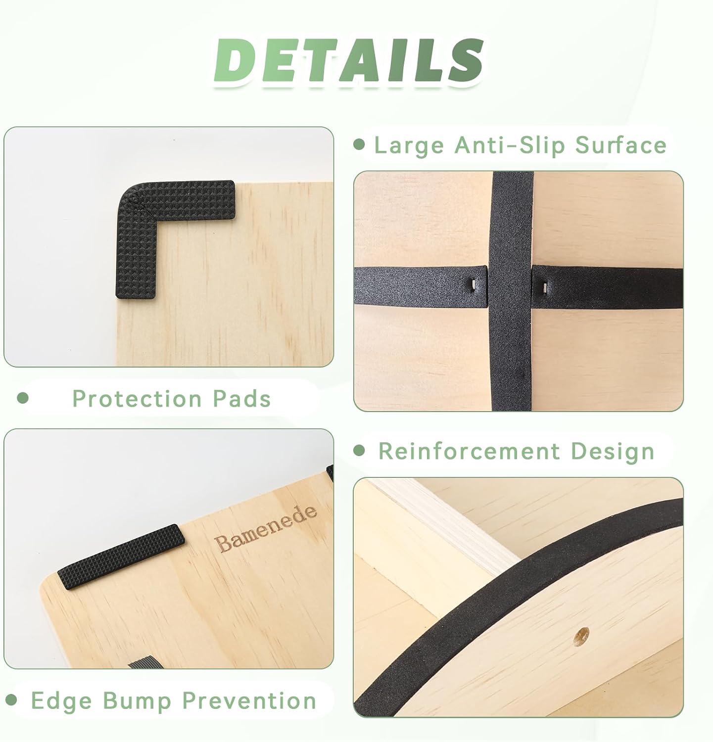 Professional Wooden Balance Board for Adults-Anti-Slip 350LBS Wobble Board for Physical Therapy Standing Desk Core Strength-Rocker Board Balancing Board(360 Degree Rotation)