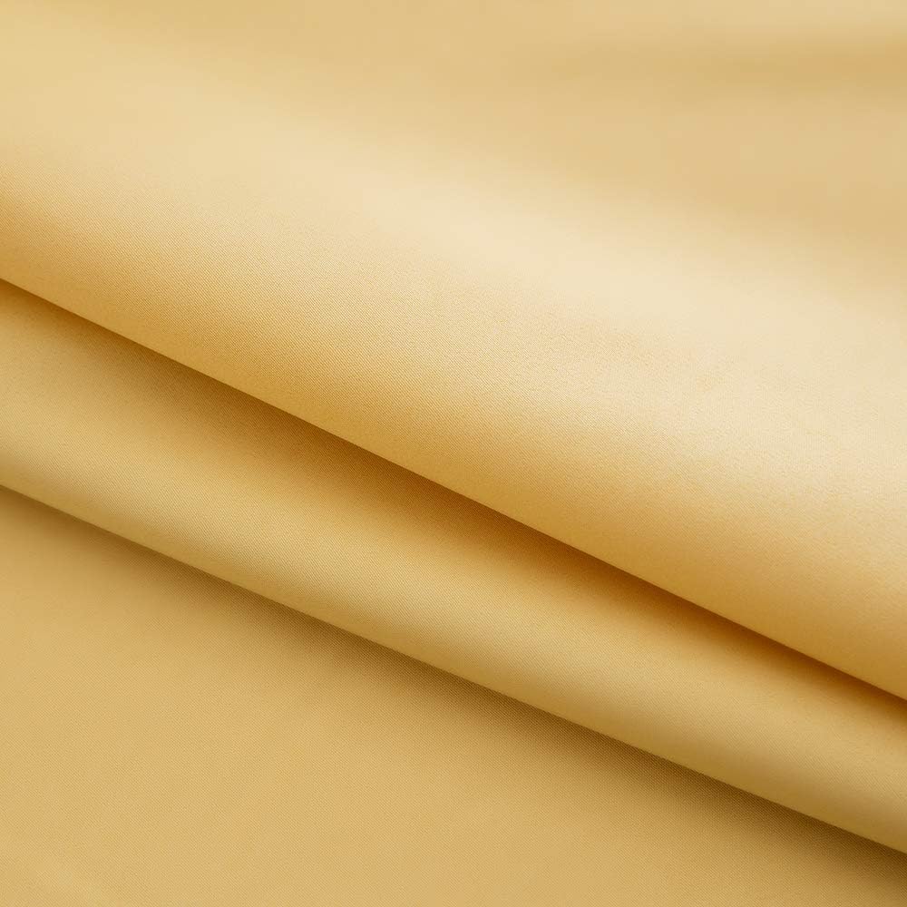 Silk Satin Duvet Cover Set King Size Solid Color Yellow Summer Bedding Set Reversible Modern Simple Silk Like Smooth Quilt Comforter Cover (1 Duvet Cover + 2 Pillow Shams) with Zip