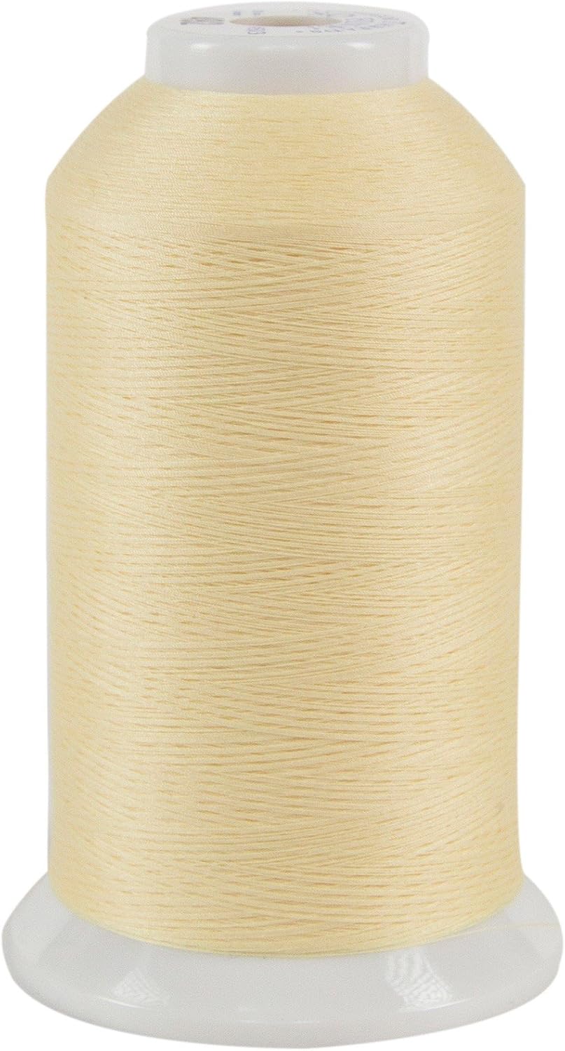 Smooth Polyester Sewing Thread for Serger, Bobbin Thread, and Quilting, So Fine #492 Pastel Yellow, 3,280 Yd. Cone