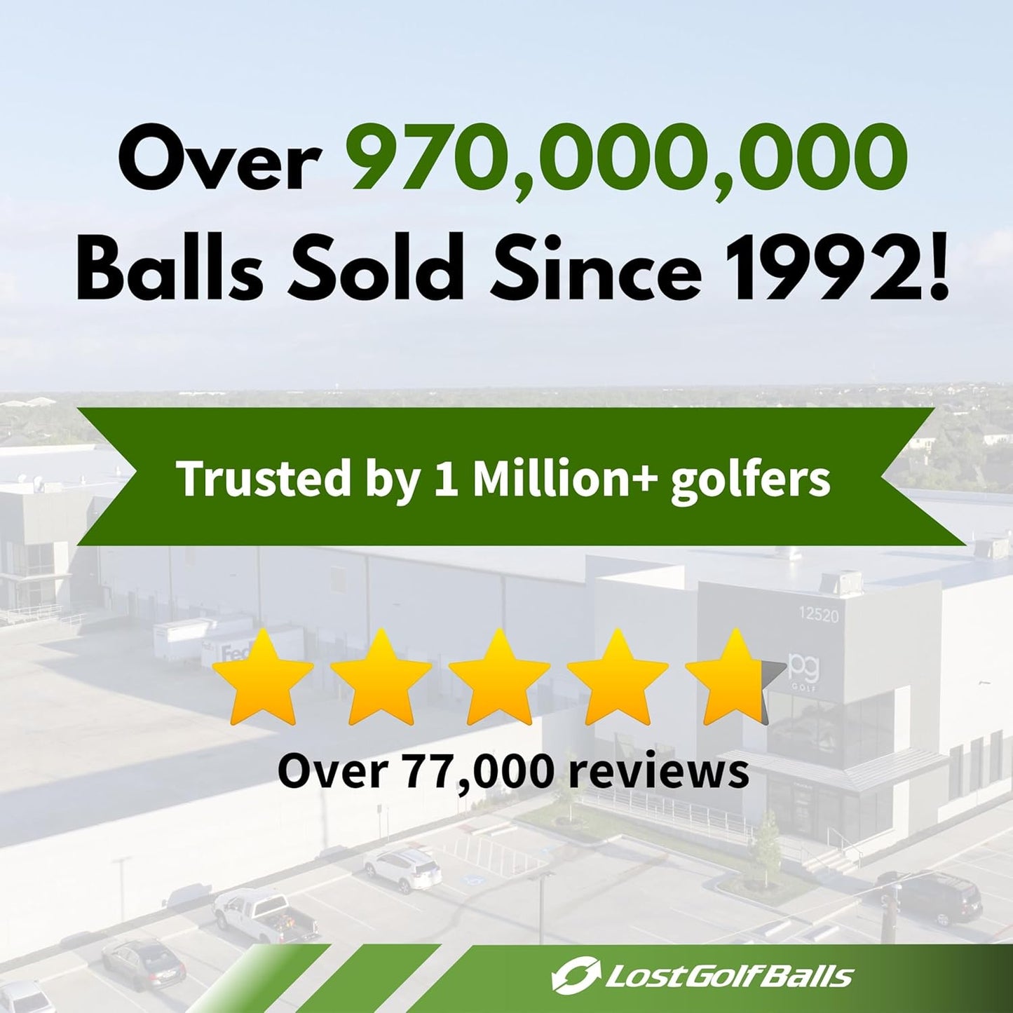 Yellow Premium Brand Golf Balls 50 Pack (50BKT-PLYL-3-COM), One Size