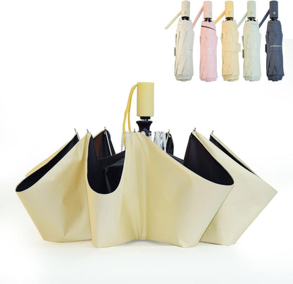Umbrella Automatic Travel Waterproof Light Folding Umbrellas Easy Carry for Women and Men