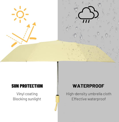Umbrella Automatic Travel Waterproof Light Folding Umbrellas Easy Carry for Women and Men