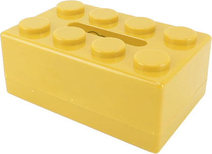 Stylish Tissue Holder Box for Facial Tissue, Spring Loaded Mechanism Multi Functional Design for Desktop or Wall Mounting (Yellow)
