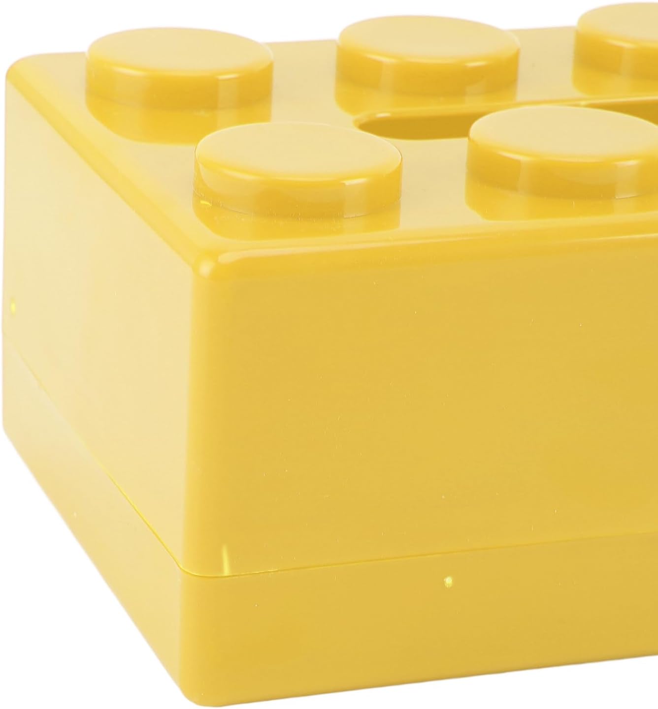 Stylish Tissue Holder Box for Facial Tissue, Spring Loaded Mechanism Multi Functional Design for Desktop or Wall Mounting (Yellow)