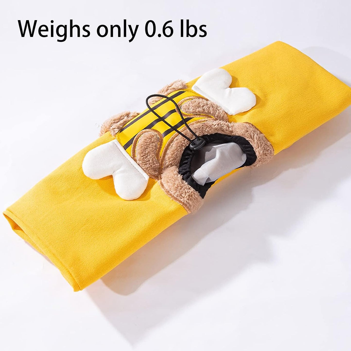 Pet Canvas Shoulder Carrying Bag, Cute Bee Shaped Cat Carrier, S Size Portable Kitten & Puppy Tote, Cozy Carriers for Small Dogs, Cats, and Pets, Handbag for Outdoor, Shopping, and Camping