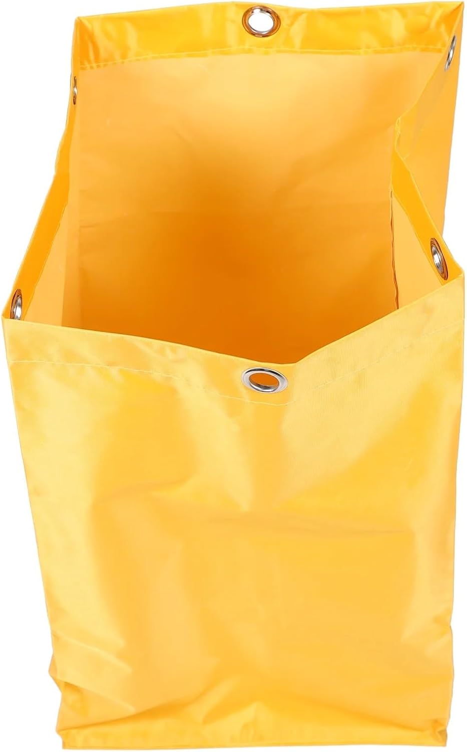 2pc Yellow Heavy Duty Utility Cart Cleaning Bag - Durable Janitorial Trolley Pouch for Domestic Storage and Housekeeping