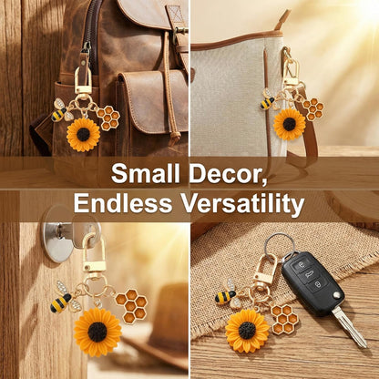 37 PCS She Found Her Honey Bridal Shower Party Favors - She Found Her Honey Bridal Shower Decor Keychain, Sunflower Bee Theme Keychain Favors for Wedding Engagement Bachelorette Party