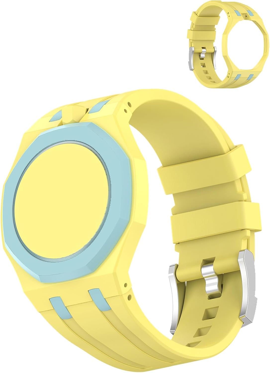 for Swatch Royal Pop Watch Silicone Sport Band,Durable Outdoor Strap,Soft Breathable Wristband Replacement for Fitness,Hiking,Running,Everyday Wear