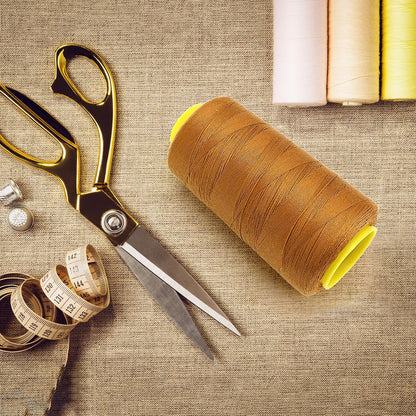 1500 Yards Jean Denim Thread for Sewing Machine, Blue Jean 20s/2 Heavy Duty Strong Thick Bonded Cone Spool 100% Polyester for Shoe Bag Canvas Leather Nylon Hand Quilting, 2.2x4.37'' (Cotton Thread)