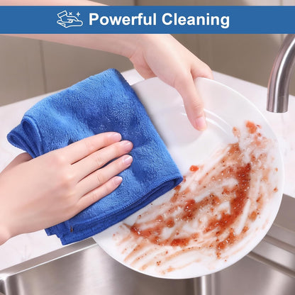 Bubble Mesh Microfiber Cleaning Cloth, Reusable Non-Scratch Cleaning Rags, Dual-Sided Dish Cloths, Multipurpose Dish Rags for Dishwashing, Kitchen, Stainless Steel-6 Packs, Yellow