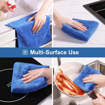 Bubble Mesh Microfiber Cleaning Cloth, Reusable Non-Scratch Cleaning Rags, Dual-Sided Dish Cloths, Multipurpose Dish Rags for Dishwashing, Kitchen, Stainless Steel-6 Packs, Yellow