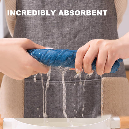 Bubble Mesh Microfiber Cleaning Cloth, Reusable Non-Scratch Cleaning Rags, Dual-Sided Dish Cloths, Multipurpose Dish Rags for Dishwashing, Kitchen, Stainless Steel-6 Packs, Yellow
