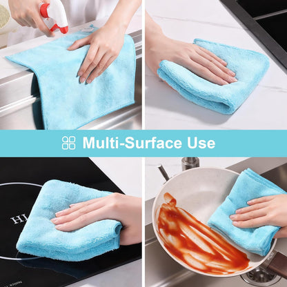 Bubble Mesh Microfiber Cleaning Cloth, Reusable Non-Scratch Cleaning Rags, Dual-Sided Dish Cloths, Multipurpose Dish Rags for Dishwashing, Kitchen, Stainless Steel-6 Packs, Yellow