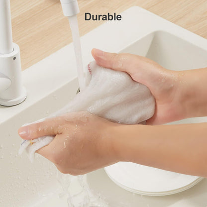 Bubble Mesh Microfiber Cleaning Cloth, Reusable Non-Scratch Cleaning Rags, Dual-Sided Dish Cloths, Multipurpose Dish Rags for Dishwashing, Kitchen, Stainless Steel-6 Packs, Yellow