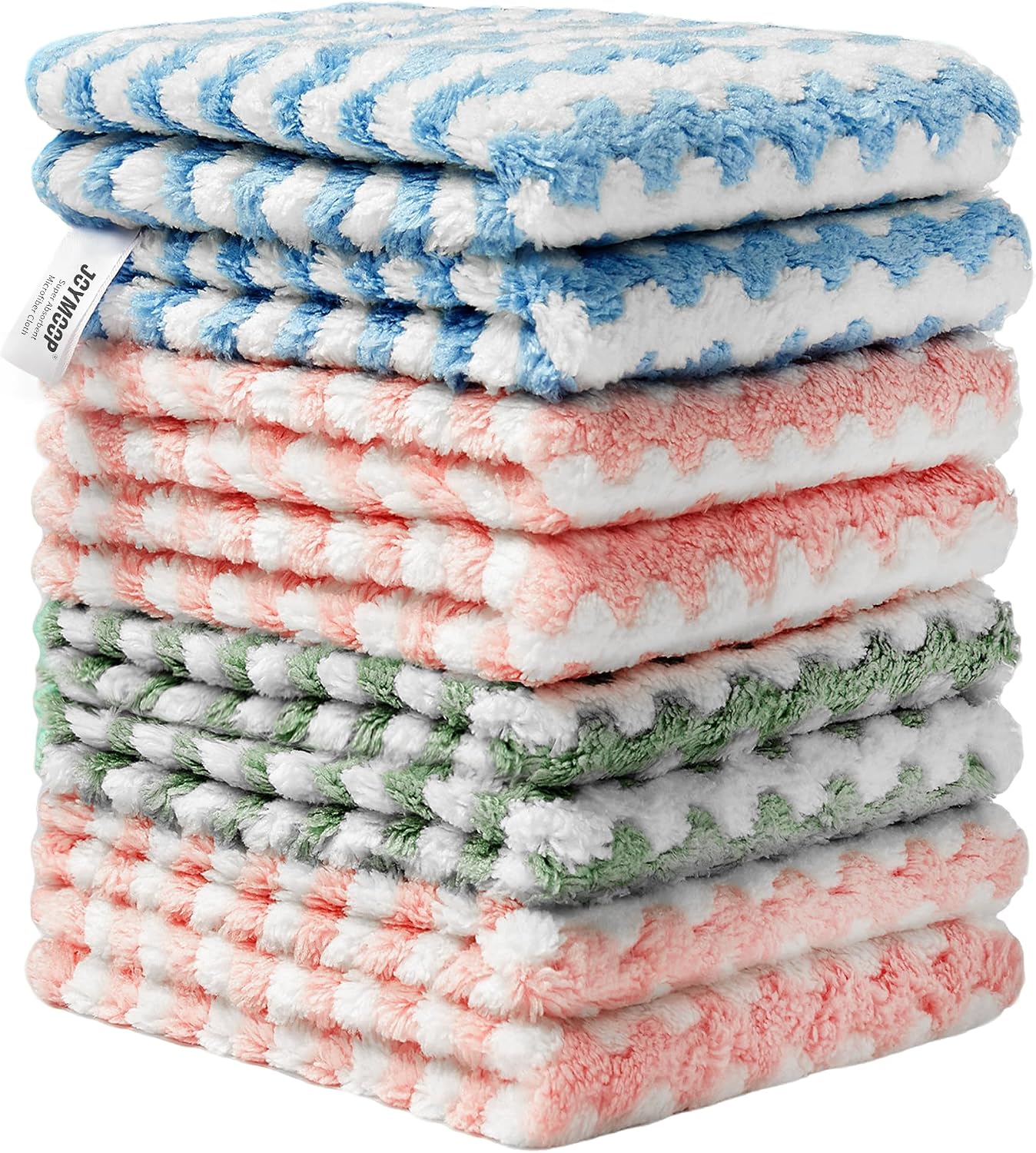 Bubble Mesh Microfiber Cleaning Cloth, Reusable Non-Scratch Cleaning Rags, Dual-Sided Dish Cloths, Multipurpose Dish Rags for Dishwashing, Kitchen, Stainless Steel-6 Packs, Yellow