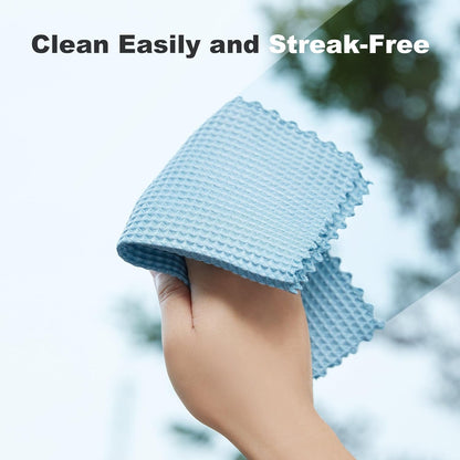Bubble Mesh Microfiber Cleaning Cloth, Reusable Non-Scratch Cleaning Rags, Dual-Sided Dish Cloths, Multipurpose Dish Rags for Dishwashing, Kitchen, Stainless Steel-6 Packs, Yellow
