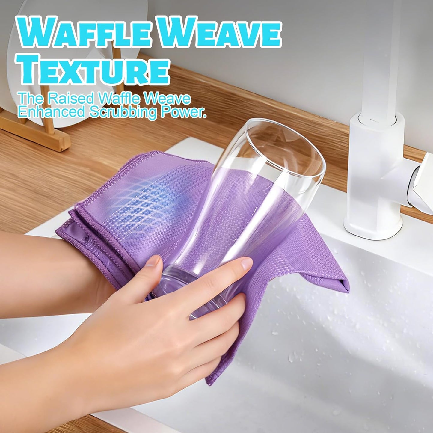 Bubble Mesh Microfiber Cleaning Cloth, Reusable Non-Scratch Cleaning Rags, Dual-Sided Dish Cloths, Multipurpose Dish Rags for Dishwashing, Kitchen, Stainless Steel-6 Packs, Yellow