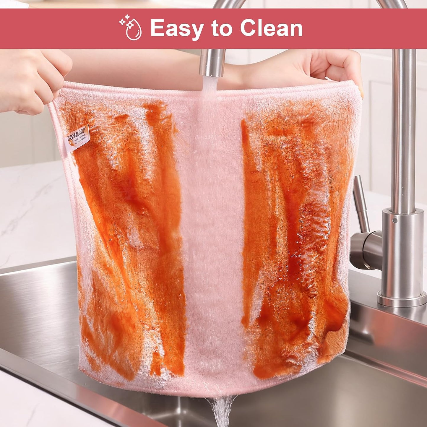 Bubble Mesh Microfiber Cleaning Cloth, Reusable Non-Scratch Cleaning Rags, Dual-Sided Dish Cloths, Multipurpose Dish Rags for Dishwashing, Kitchen, Stainless Steel-6 Packs, Yellow