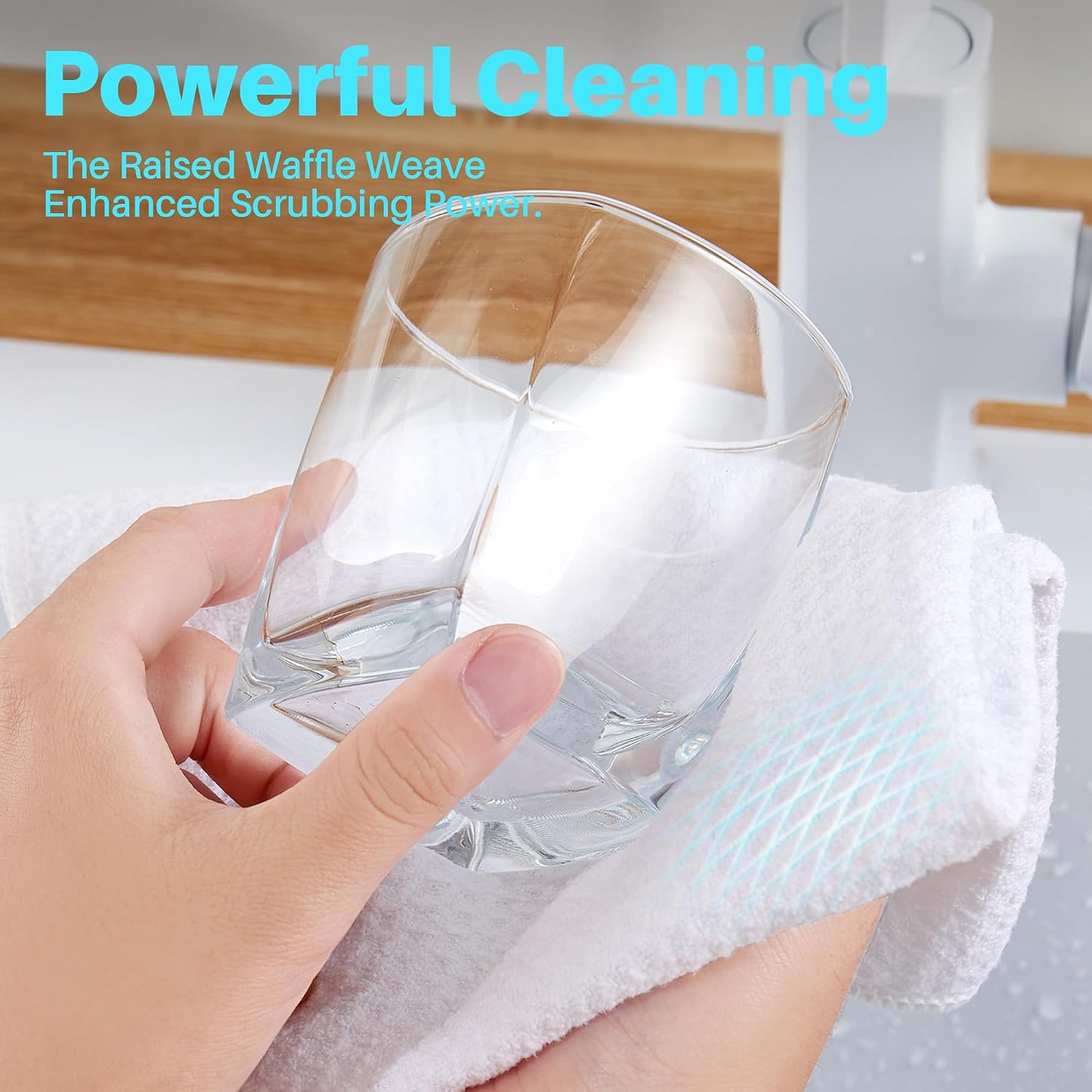 Bubble Mesh Microfiber Cleaning Cloth, Reusable Non-Scratch Cleaning Rags, Dual-Sided Dish Cloths, Multipurpose Dish Rags for Dishwashing, Kitchen, Stainless Steel-6 Packs, Yellow