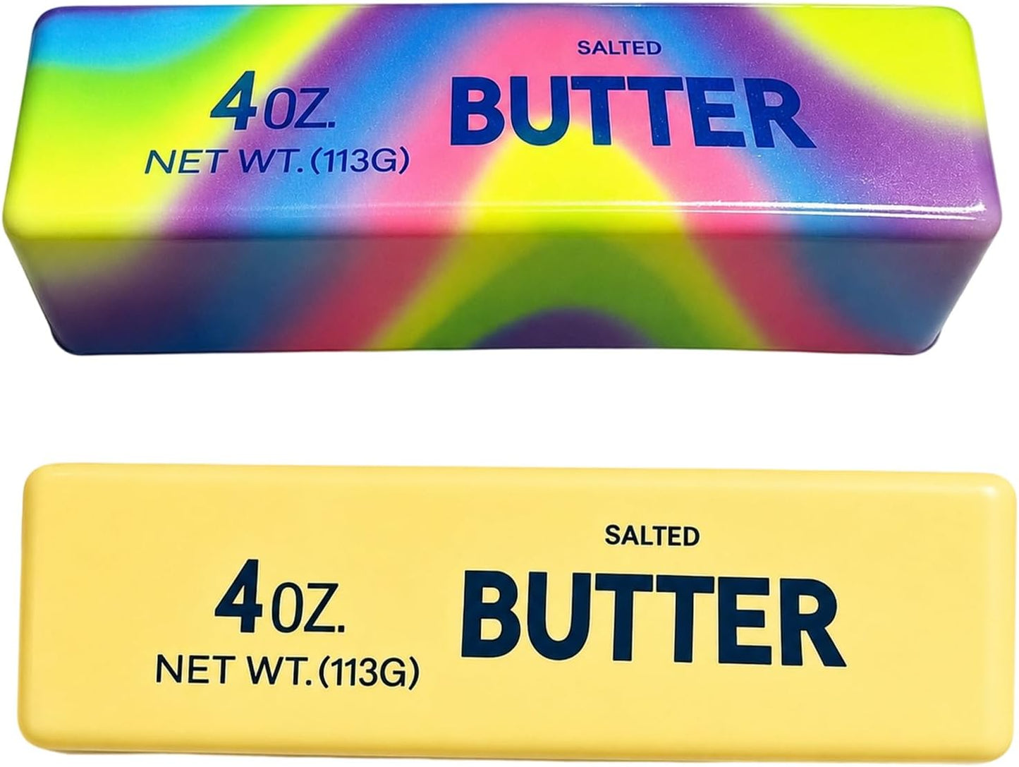 Butter Squishy, Rainbow Butter Squishy Stress Relief, Fidget Tool for Anxiety Management, Office Desktop Sensory Stimulation, Yellow Stick 14 x 4 x 4 cm