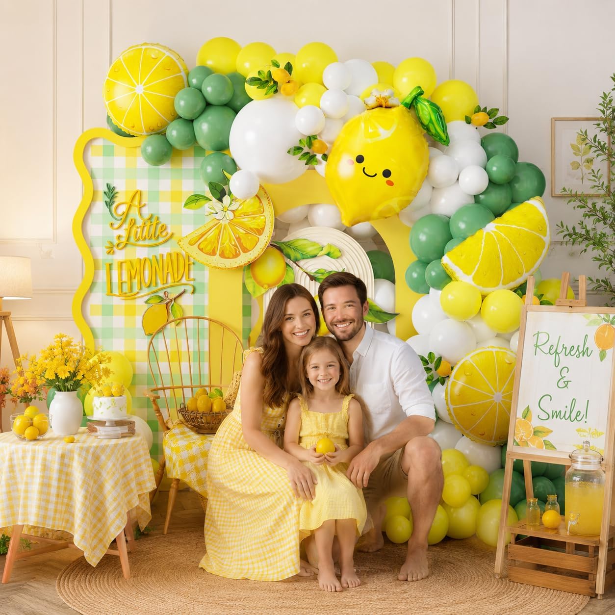 Lemon Balloon Arch Garland, Yellow and Green Balloon Arch Kit with Lemon Foil Balloon for Lemon Baby Shower Bridal Shower Freshly Graduated Lemon Decor Birthday Party Decorations
