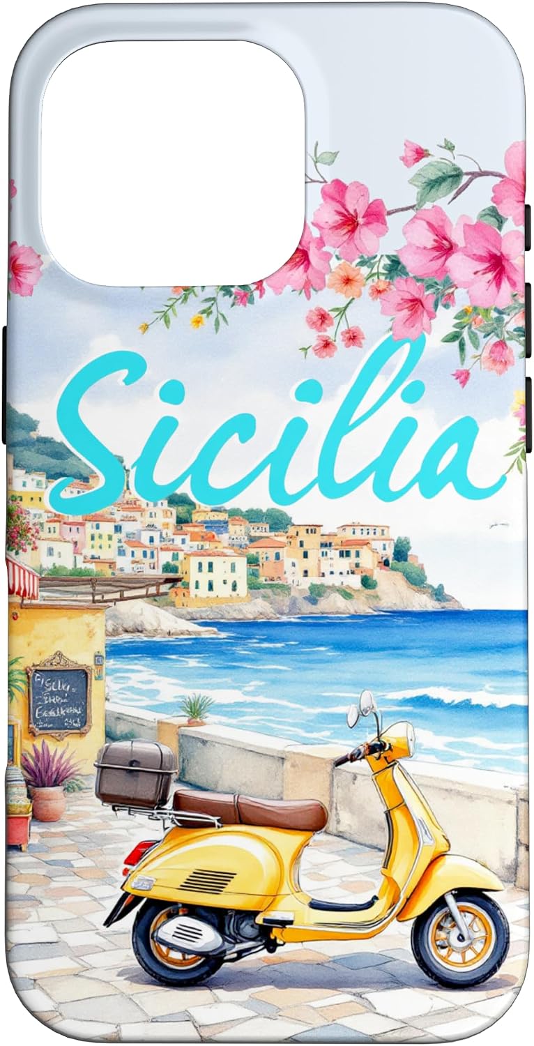 Summer,lemon,Mediterranean,Sicily,Sicilian holiday art Case for iPhone 16 Pro