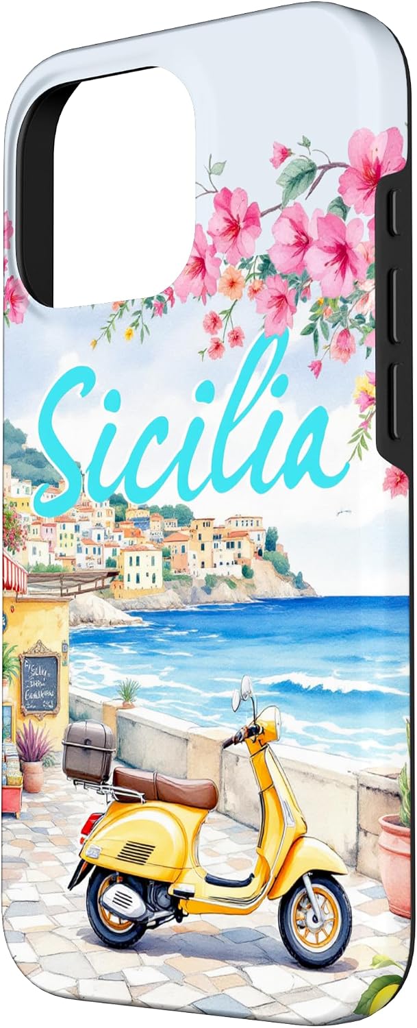 Summer,lemon,Mediterranean,Sicily,Sicilian holiday art Case for iPhone 16 Pro