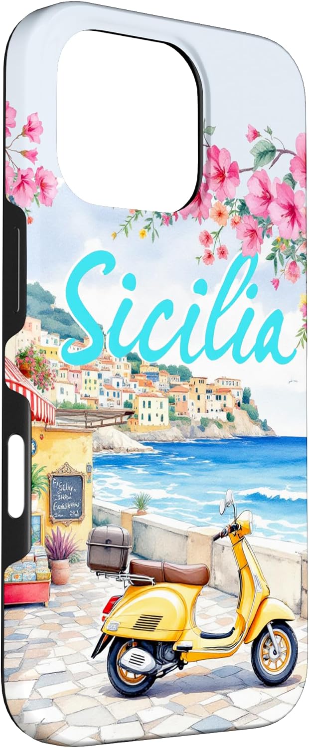 Summer,lemon,Mediterranean,Sicily,Sicilian holiday art Case for iPhone 16 Pro