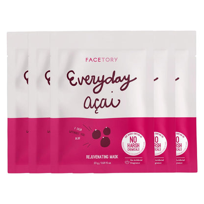 K Beauty Face Mask Skin Care - Everyday LEMON Brightening Sheet Mask | Plant-Based with Lemon Extract (5 Pack)
