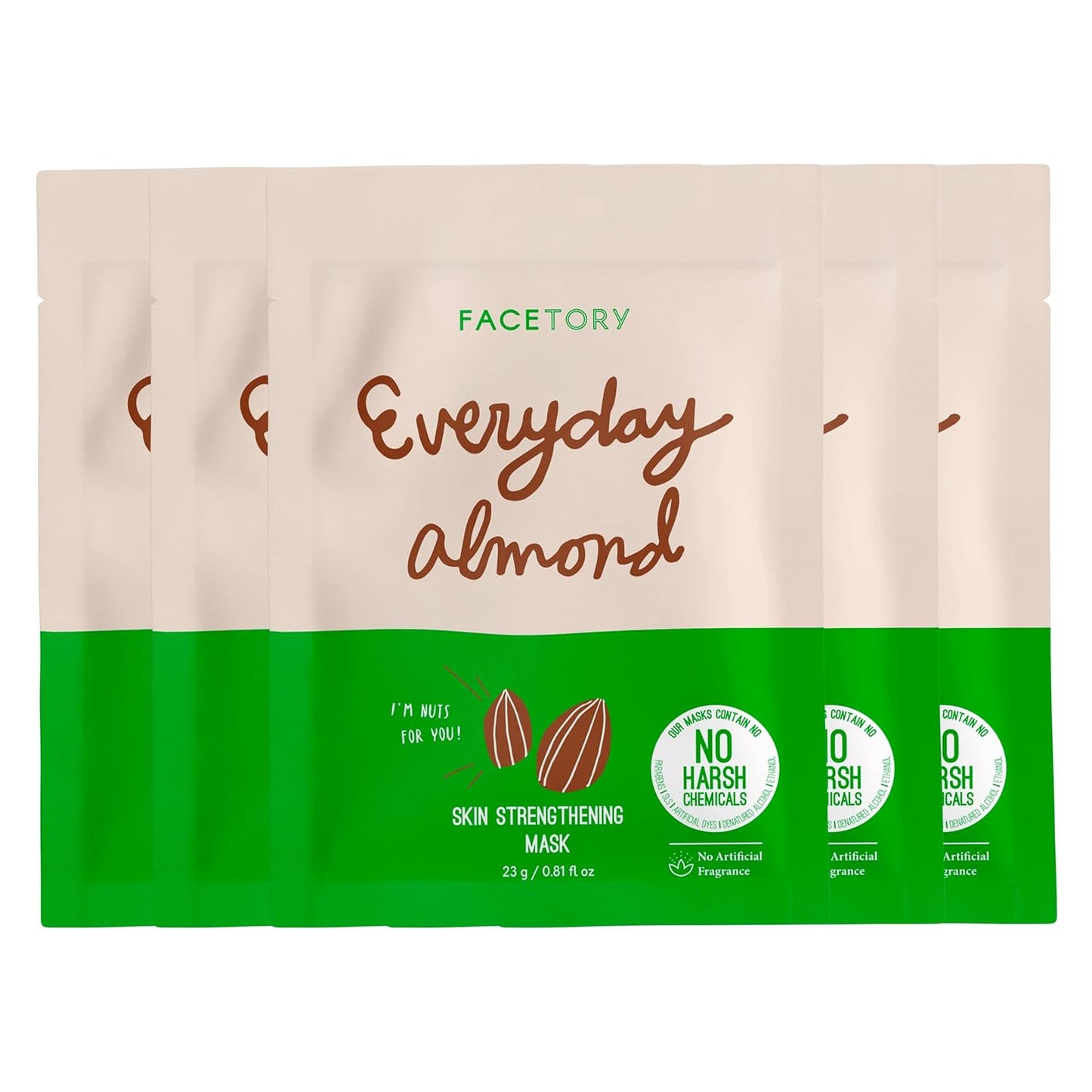 K Beauty Face Mask Skin Care - Everyday LEMON Brightening Sheet Mask | Plant-Based with Lemon Extract (5 Pack)