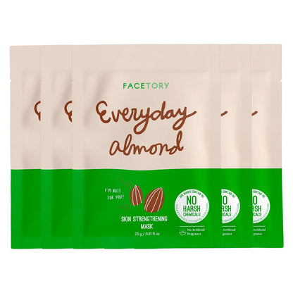K Beauty Face Mask Skin Care - Everyday LEMON Brightening Sheet Mask | Plant-Based with Lemon Extract (5 Pack)