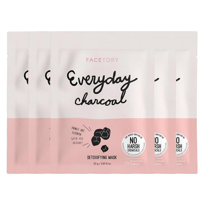 K Beauty Face Mask Skin Care - Everyday LEMON Brightening Sheet Mask | Plant-Based with Lemon Extract (5 Pack)