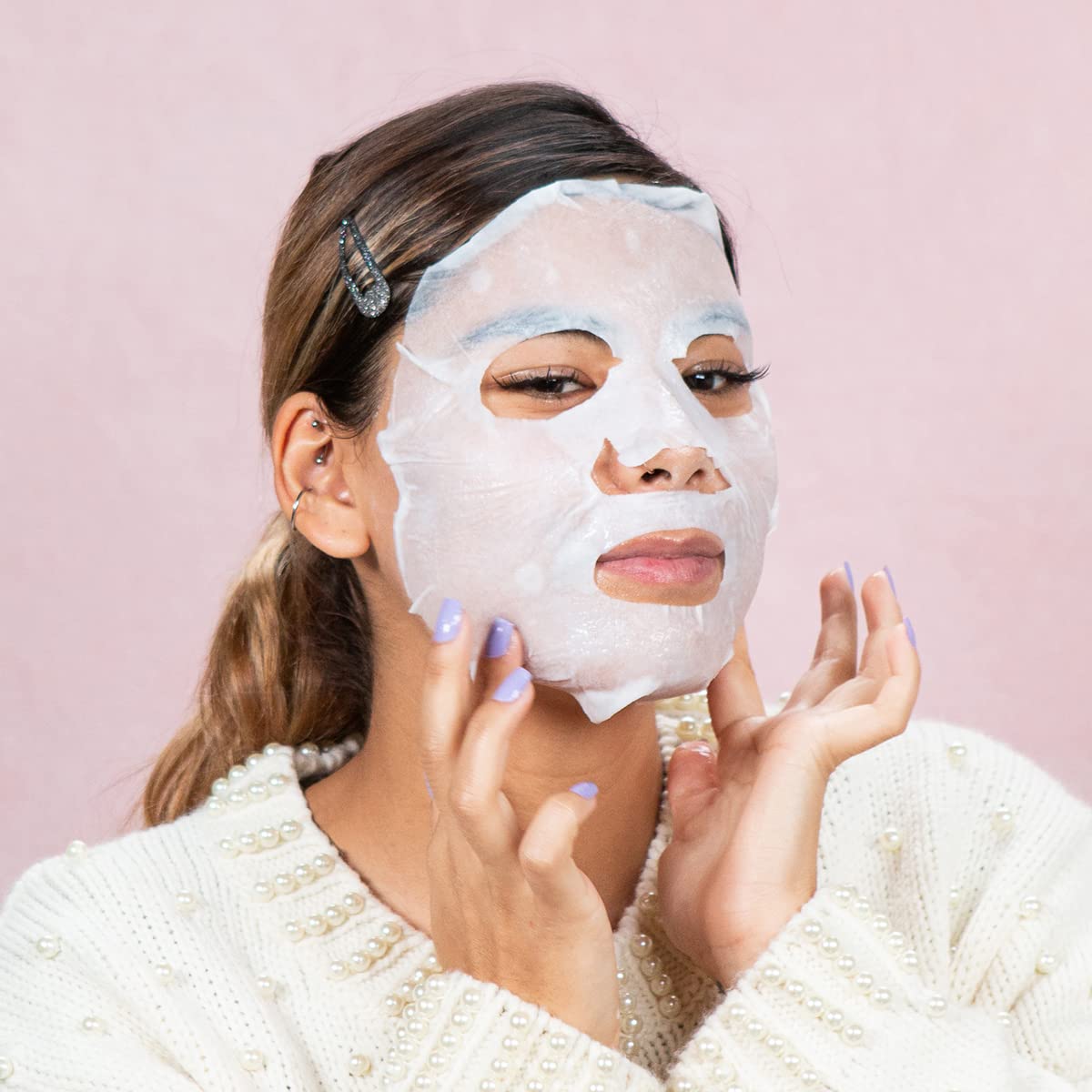 K Beauty Face Mask Skin Care - Everyday LEMON Brightening Sheet Mask | Plant-Based with Lemon Extract (5 Pack)