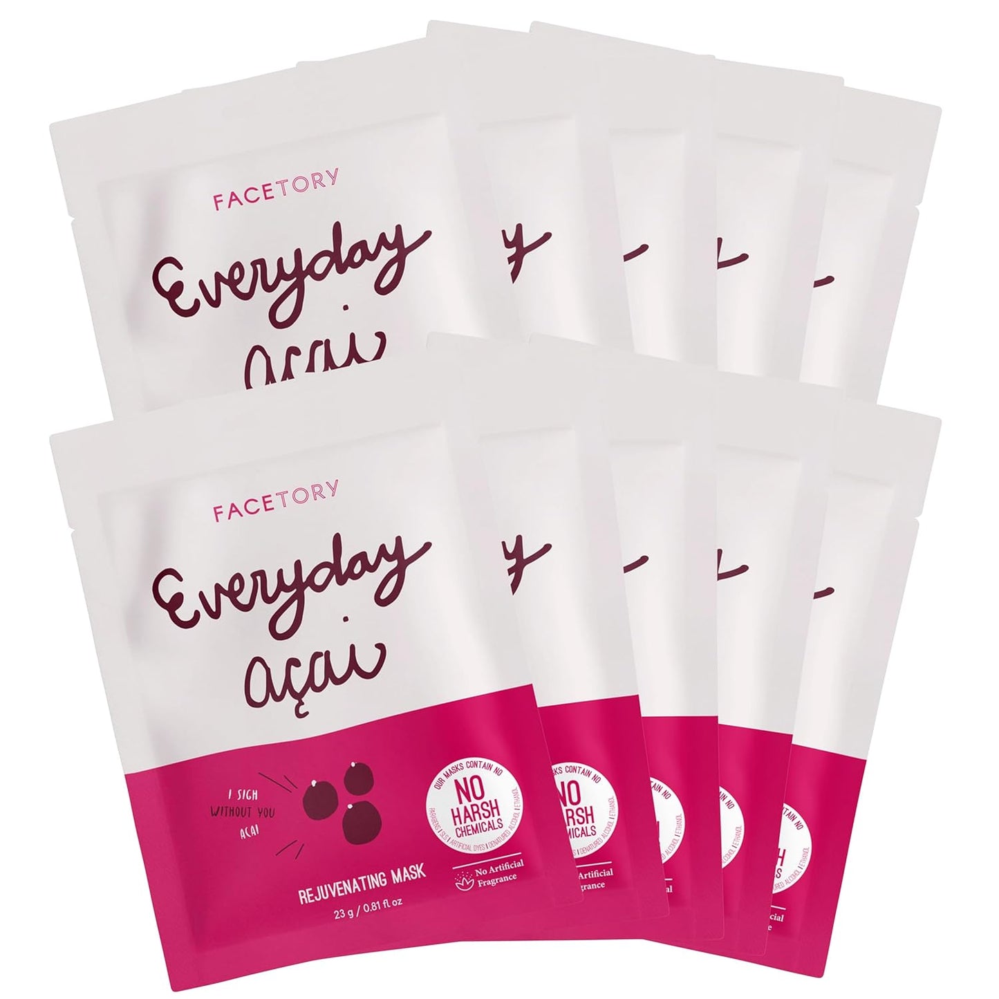 K Beauty Face Mask Skin Care - Everyday LEMON Brightening Sheet Mask | Plant-Based with Lemon Extract (5 Pack)