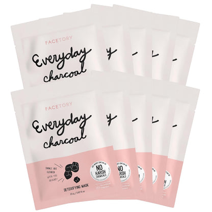 K Beauty Face Mask Skin Care - Everyday LEMON Brightening Sheet Mask | Plant-Based with Lemon Extract (5 Pack)