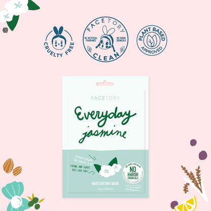 K Beauty Face Mask Skin Care - Everyday LEMON Brightening Sheet Mask | Plant-Based with Lemon Extract (5 Pack)